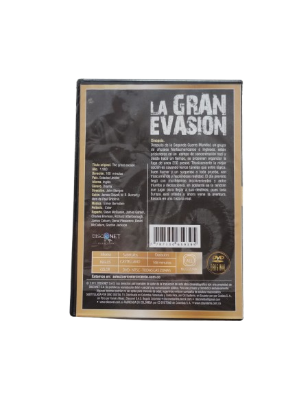LA GRAN EVASION PELICULA DVD / Steve McQueen y James Garner